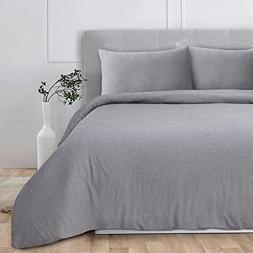 Jersey Quilt Cover - Grey