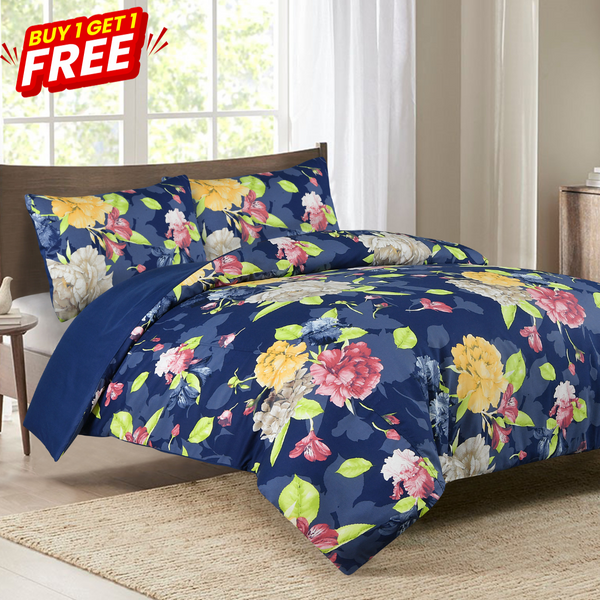 Queen Size Organic Cotton Quilt Cover Set- Summer Bloom