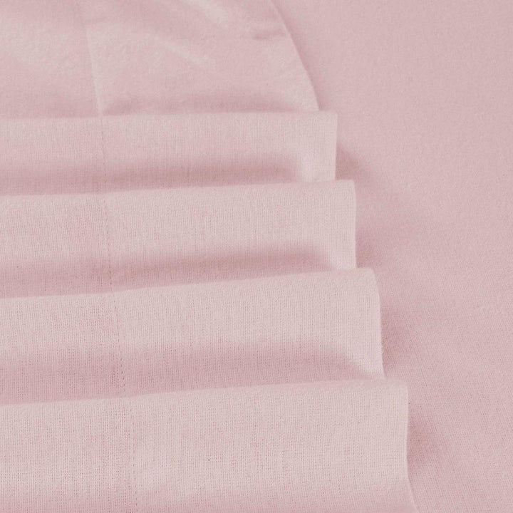 Double Brushed Flannelette Sheets - Rose Pink - Bed, Bed Sheets, Bedroom, flannel sheets, Sheet Set, Sheets