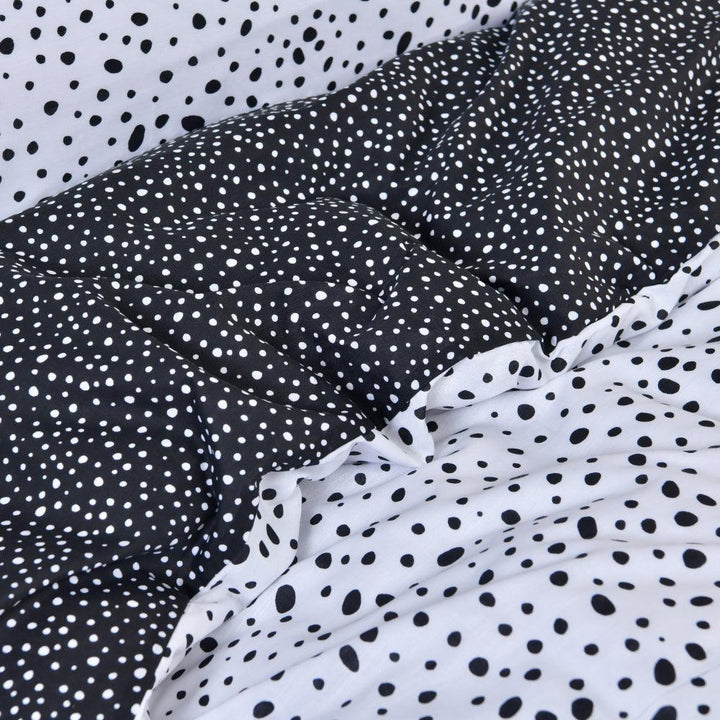3 Piece Quilt Cover Set - Polka Dot Mono - Bedroom, coverlets, Latest, Quilt Cover