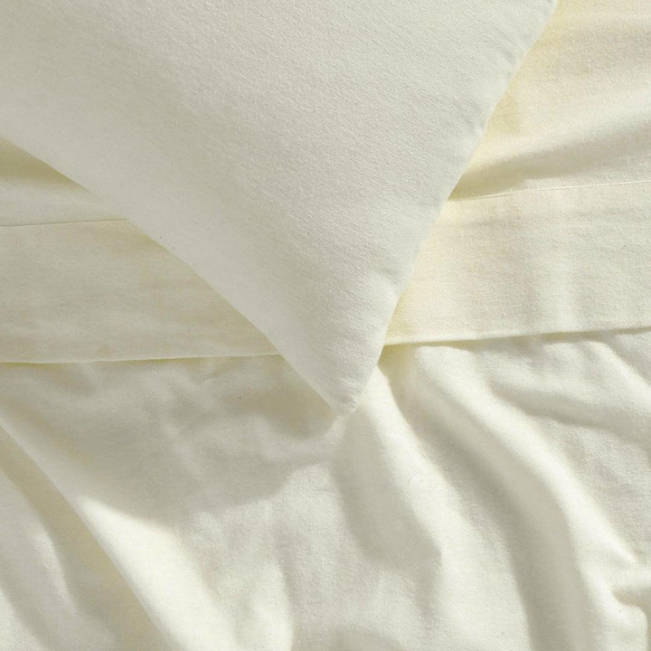 Double Brushed Flannelette Sheets - Cream - Bed, Bed Sheets, Bedroom, flannel sheets, Sheet Set, Sheets